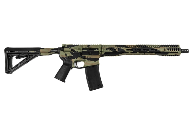 16" 5.56 APW15 V2 Tiger Stripe Camo Elite Carbine