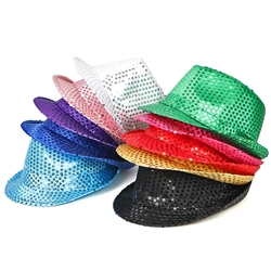 Novelty Fedora Hat with Sequins
