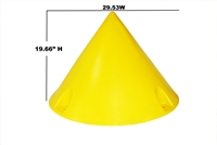 Avlite Airfield Cone Marker- Yellow