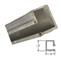 50-04-147 - 4ft. Fixed Sidelite Bottom Track - Aluminum - (Besam Pg3000, 4000, Amd1, Amd2, Uni-slide, Sl500)