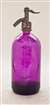 Violet Vintage Seltzer Bottle | The Seltzer Shop | Colored Argentine seltzer bottle - vintage seltzer pendant light - wine chiller interior design elements