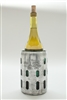 1930s Vintage Seltzer Wine Chiller | The Seltzer Shop | Colored Argentine seltzer bottle - vintage seltzer pendant light - wine chiller interior design elements