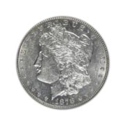 1878P Morgan Silver Dollar in Fine Condition (F15) Graded by AACGS