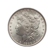 1896S Morgan Silver Dollar in Fine Condition (F15) Graded by AACGS