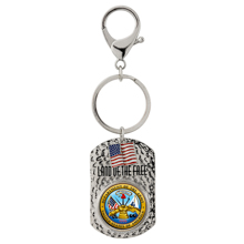 Land of the Free Quarter Keychain Army