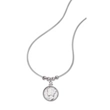 Year To Remember Coin and Sterling Silver Bead Pendant