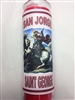 SAINT GEORGE 7 DAY UNSCENTED RED CANDLE IN GLASS (SAN JORGE)