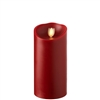 Liown - Moving Flame - Flameless LED Candle - Indoor - Red Wax - Cinnamon Scented - Remote Ready - 3.5" x 7"