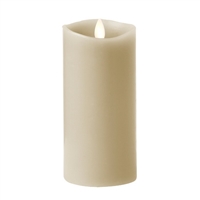 Luminara - 360-Degree Flameless LED Candle - Indoor - Unscented Stone Grey Wax - Remote Ready - 3" x 6"