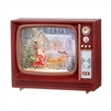 RAZ Imports - 10" Santa and Reindeer Lighted Water TV