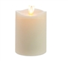 Matchless - Moving Flame LED Candle - Indoor - Wax - Ivory - Vanilla Honey Scent - Remote Ready - 3" x 4.5"