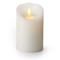 Luminara - Flameless LED Candle - Indoor - Wax - White - Remote Ready - 3" x 4"
