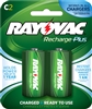 Rayovac - C - 1.2V - 3000mAh - NiMH Rechargeable Battery - 2-Pack