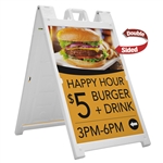 Signicade Deluxe 27"W A-Frame Double-Sided Folding Sign