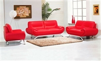Seriena 3 piece Modern sofa set, Leather Couch set, leather sofas, Modern Sofa Set