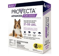 Provecta Advanced For Large Dogs 21-55 lbs, 4 Doses