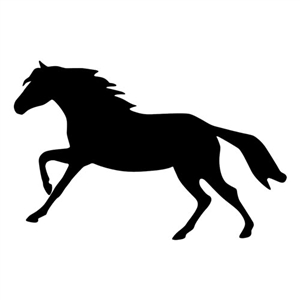 Running Horse Reflective Decal for Sale!