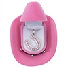 Pink Horseshoe Necklace for sale!