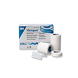 3M MICROPORE Paper Surgical Tape, 1" x 10 yds, 12 rl/box, 10 box/case. MFID: 1530-1