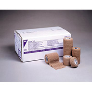 3M COBAN Self-Adherent Wrap, 2" x 5 yds, Latex Free (LF), Tan, Non-Sterile, 36/case. MFID: 2082