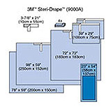 3M STERI-DRAPE Basic Surgical Pack with Medium & Large Adhesive Drape Sheets. MFID: 9000A