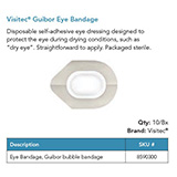 Visitec Guibor Bubble Eye Bandage, 10/box. MFID: 8590300