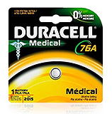 DURACELL Medical & Electronic Battery, Alkaline, Size 76A, 1.5V, 6/cs. MFID: PX76A675PK