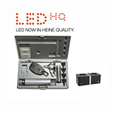 HEINE LED Diagnostic Set: BETA 200 FO Otoscope, BETA 200 Ophthalmoscope, BETA 4 NT Rechargeable Handle, NT 4 Table Charger. MFID: A-132.24.420