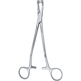 MeisterHand THOMS-GAYLOR Uterine Biopsy Forceps, 8-1/4" (212mm), angled shank, curved jaws, 5.8mm bite, interfitted cups. MFID: MH30-1405