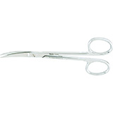 MILTEX WAGNER Plastic Surgery Scissors, 4-3/4" (12.1 cm), curved, sharp-sharp points. MFID: 5-276