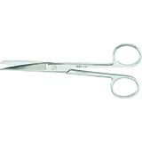 MILTEX Standard Pattern Operating Scissors, curved, 5-1/2" (14cm), sharp-blunt points. MFID: 5-46