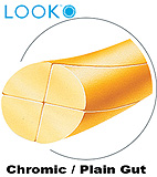 LOOK 5-0 Plain Gut Dental Suture, 18"/45cm, C6, 18mm 3/8 Circle. MFID: 500B