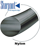 Sharpoint UROLOGY Nylon MicroSuture, Black Nylon, Size: 10-0, 1"/2.5cm, BRM5, MET Point. MFID: AA-1824