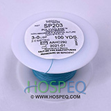 LOOK 3-0 Non-Absorbable Polyviolene Suture Spool, Green Braid, Uncoated, 100 yd. MFID: SP203