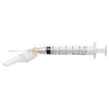 TERUMO SurGuard 3 Hypodermic 3cc Syringe with Safety Needle, 25G x 1", 100/bx, 4 bx/cs. MFID: SG3-03L2525