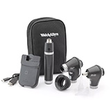 Welch Allyn 3.5V Diagnostic Set: PanOptic Plus LED Ophthalmoscope, MacroView Plus LED Otoscope for iExaminer, Li-Ion USB Handle, soft case. MFID: 71-PM3LXES-US