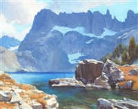 "Iceberg Lake", California Landscape Oil Painting by Armand Cabrera