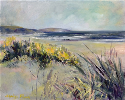 "View of Nantucket Island", Shirley Flynn Oil Painting