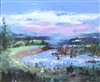 "River View", M Kathryn Massey plein air oil painting