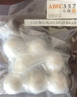 30 MM-C AL203 GR.25 BALLS, ABEC357, Ceramic Balls, 30 mm, Alumina Oxide (AL2O3), Metric, Grade 25.