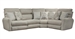 McPherson 4 Piece Power Reclining Sectional in Buff Chenille by Catnapper - 6261-4