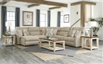 McPherson 6 Piece Power Reclining Sectional in Buff Chenille by Catnapper - 6261-6R