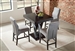 Lampton 5 Piece Counter Height Table Dining Set in Cappuccino Finish by Coaster - 100523-G