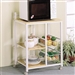 Kitchen Cart White and Natural Finish by Coaster - 2506