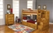 Wrangle Hill Twin Over Twin Bunk Bed 3 Piece Set in Amber Wash Finish by Coaster - 460243-S