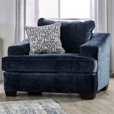 Darlington Chair in Navy Finish by Furniture of America - FOA-SM5412-CH