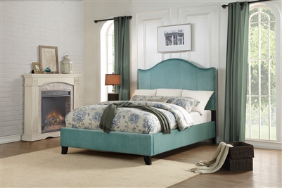 Carlow Queen Bed in Teal by Home Elegance - HEL-5874TE-1