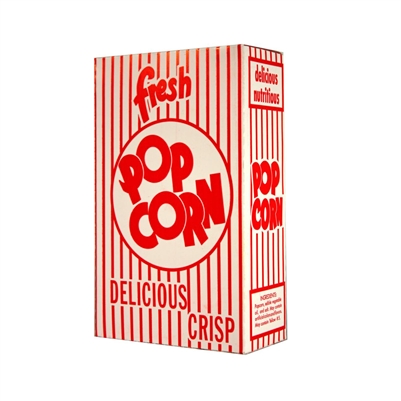 Classic Popcorn Box Small .74 oz 100/cs by Paragon - PAR-1070