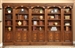 Huntington 5 Piece Bookcase Wall in Antique Vintage Pecan Finish by Parker House - HUN-420-5