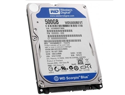 Western Digital Scorpio Blue (WD5000BEVT) 500GB 8MB Cache 5400RPM SATA2 Notebook Hard Drive - New w/ 3 year warranty